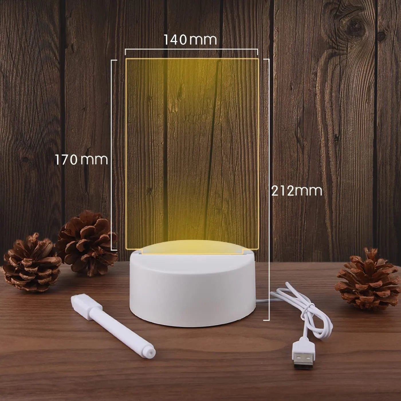 Notiztafel Kreatives LED-Nachtlicht