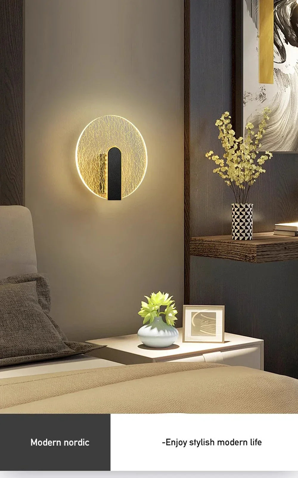 Nordische LED-Wanddekolampe