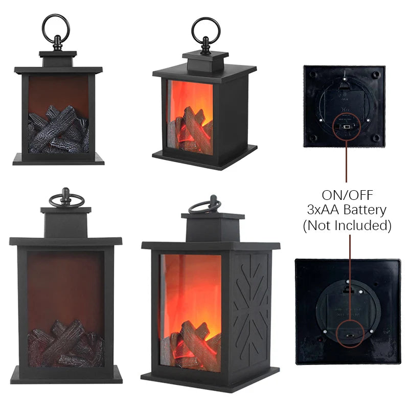 LED-Kaminbeleuchtung, dekorative Tischlampe, Flammenbeleuchtung