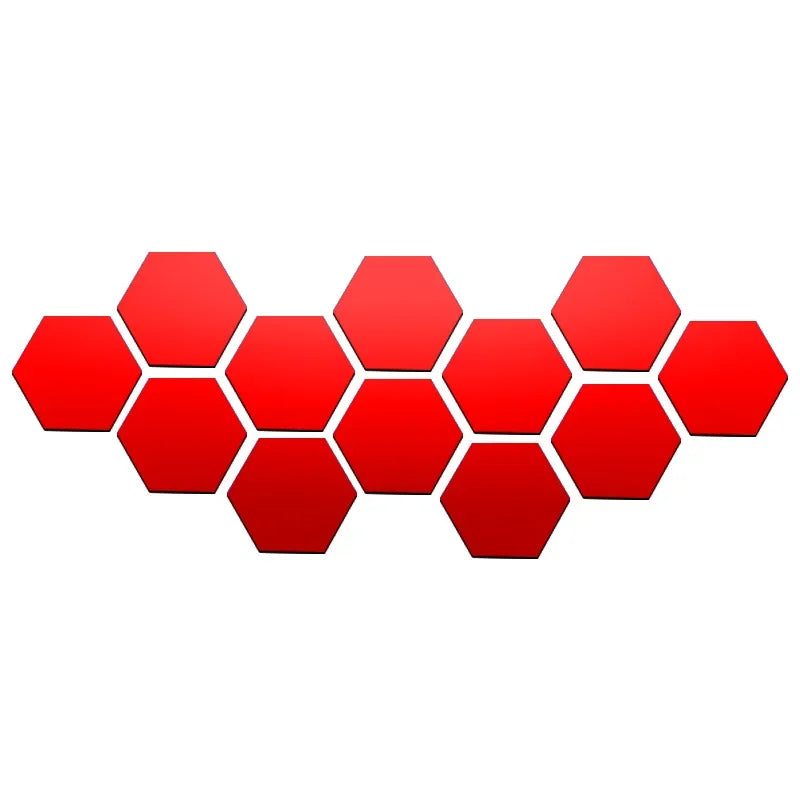3D Hexagon Spiegel Wandaufkleber TV Hintergrund Wohnzimmer Aufkleber Wanddekor Schlafzimmer Badezimmer Wohnkultur