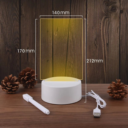Notiztafel Kreatives LED-Nachtlicht