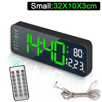 Wandmontierte digitale Wanduhr mit Fernbedienung
