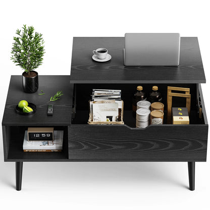 Lift Top Couchtische für Wohnzimmer 39,37"x19,7" Schreibtisch Tee Holz Esstische Verstellbare Ablagefläche Einfaches Anheben oder Absenken