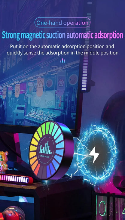 Aromatherapie Magnetic Pickup Lampe Bunte Umgebungs Luft Frischer Runde RGB Lichter Wiederaufladbare