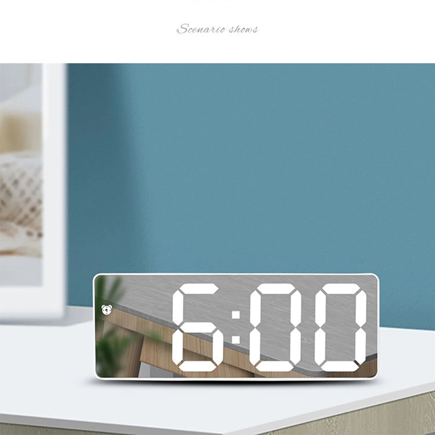 Wandmontierte digitale Wanduhr mit Fernbedienung