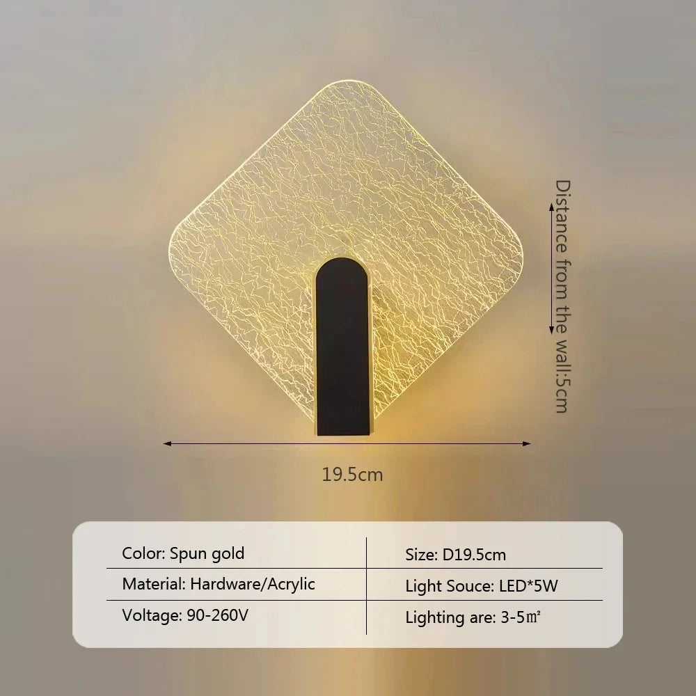 Nordische LED-Wanddekolampe