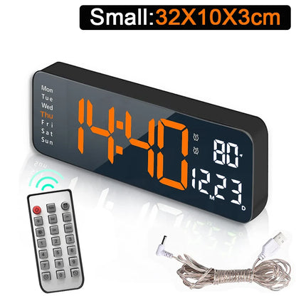 Wandmontierte digitale Wanduhr mit Fernbedienung