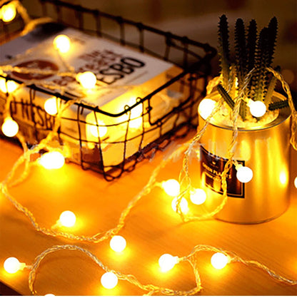 10M Kleine Ball Lichterkette Globe Lichterkette USB/Batterie