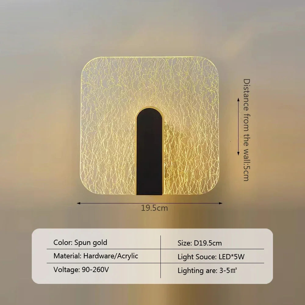 Nordische LED-Wanddekolampe