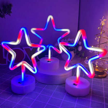 Neon-Schilder mit Sockel, Batterie oder USB, Heimdekoration