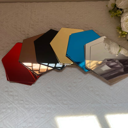 3D Hexagon Spiegel Wandaufkleber TV Hintergrund Wohnzimmer Aufkleber Wanddekor Schlafzimmer Badezimmer Wohnkultur