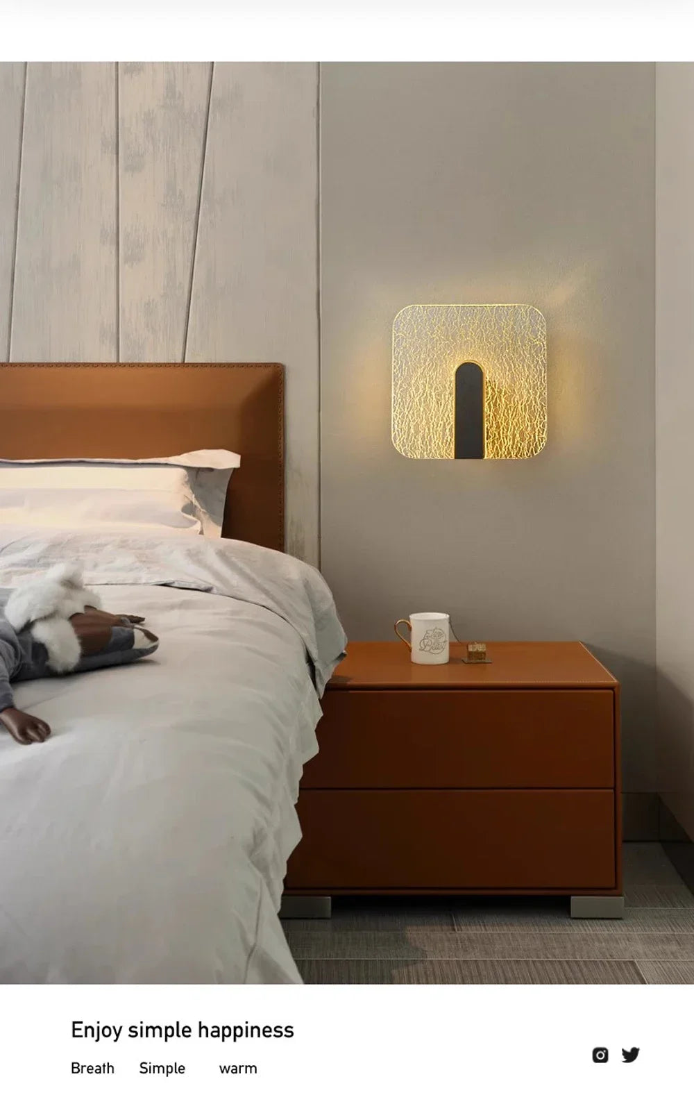 Nordische LED-Wanddekolampe