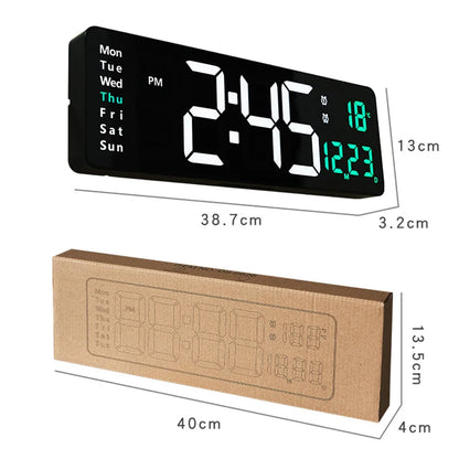 Wandmontierte digitale Wanduhr mit Fernbedienung