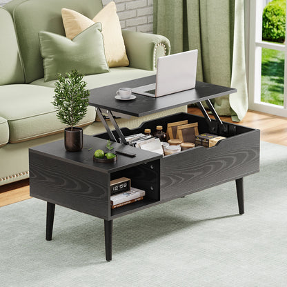 Lift Top Couchtische für Wohnzimmer 39,37"x19,7" Schreibtisch Tee Holz Esstische Verstellbare Ablagefläche Einfaches Anheben oder Absenken