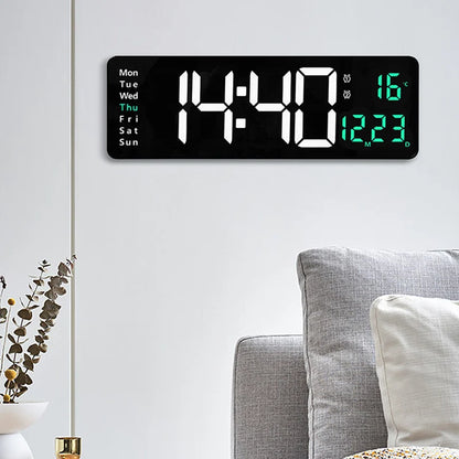Wandmontierte digitale Wanduhr mit Fernbedienung