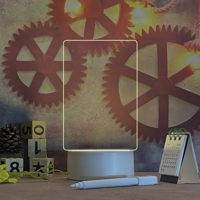 Notiztafel Kreatives LED-Nachtlicht