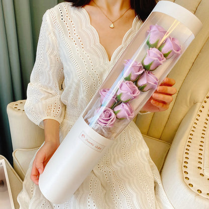 Künstliche Blume Rose Seife Bouquet Geschenkbox