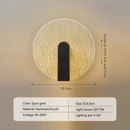 Nordische LED-Wanddekolampe