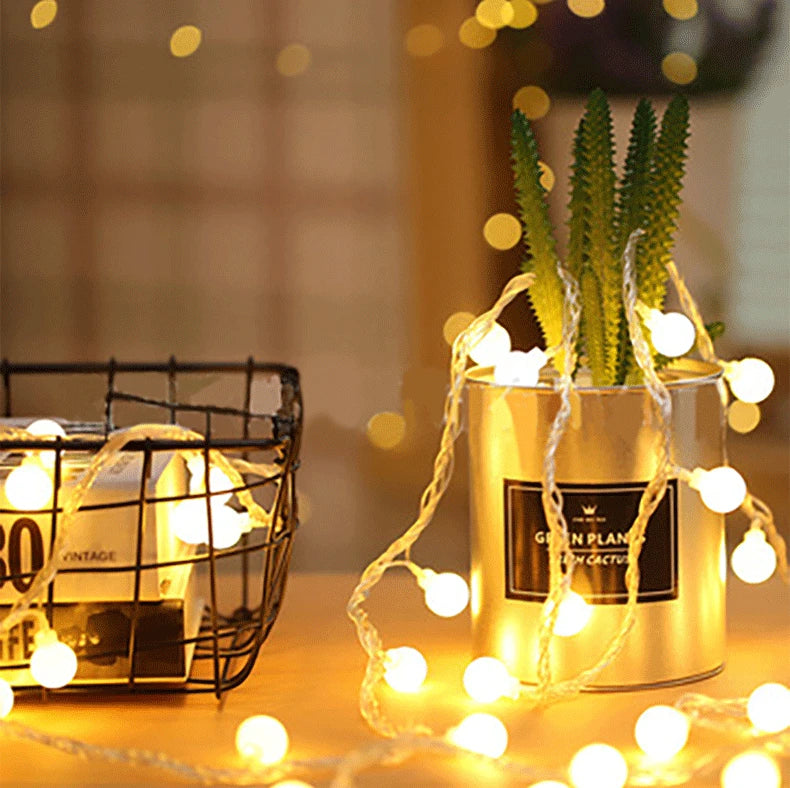 10M Kleine Ball Lichterkette Globe Lichterkette USB/Batterie