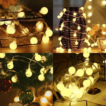 10M Kleine Ball Lichterkette Globe Lichterkette USB/Batterie