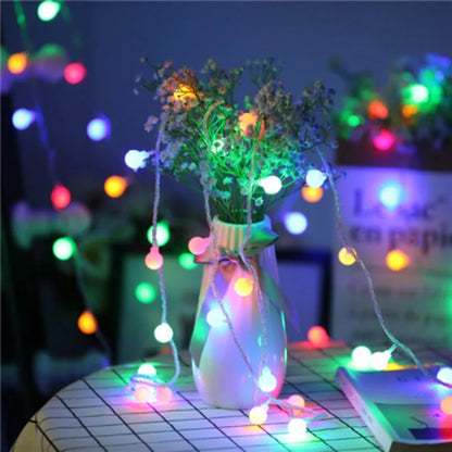10M Kleine Ball Lichterkette Globe Lichterkette USB/Batterie